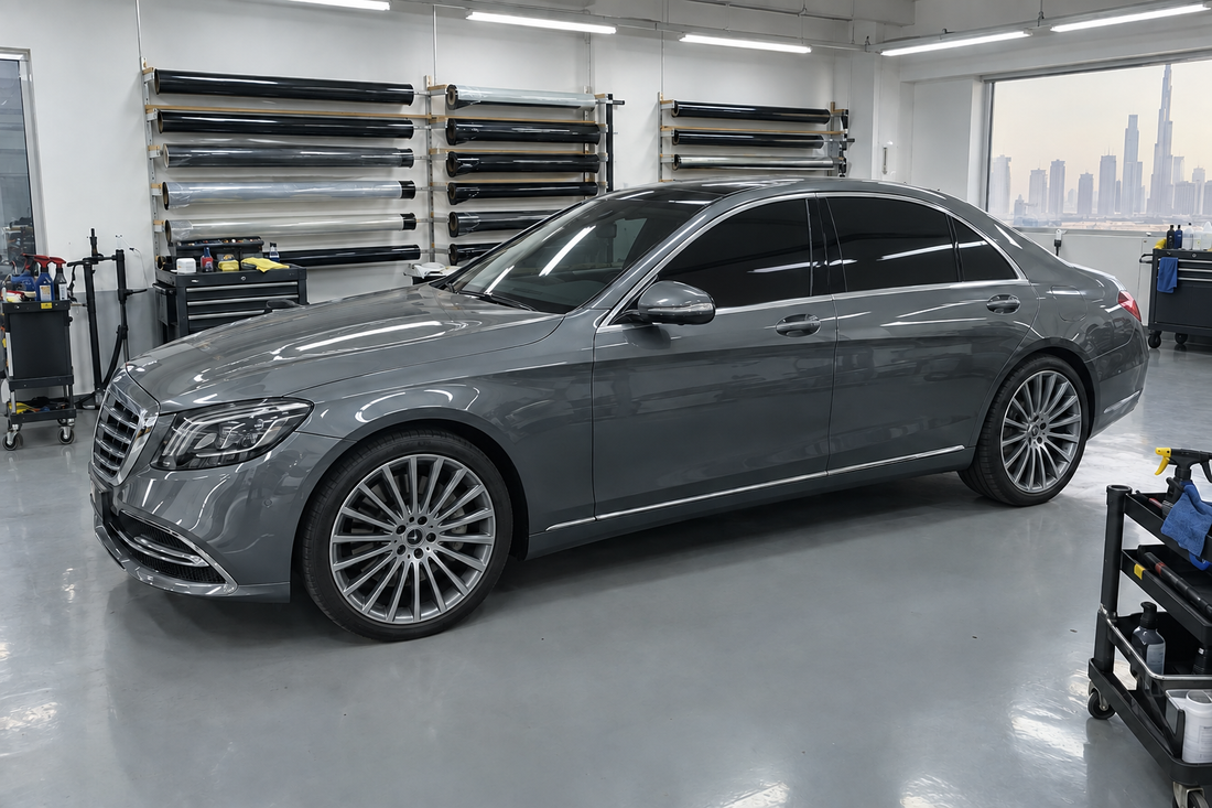 Mercedes S-Class with professional ceramic window tint