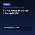 Clarke Artist Brush Set 10pcs ABS10C – Clarke Detailing Brushes & Applicators – AUTO SPORTS CAR CARE, Sharjah UAE (catalogue image)
