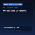 Disposable Coverall L – AUTO SPORTS CAR CARE PPE & Workshop Safety – AUTO SPORTS CAR CARE, Sharjah UAE (catalogue image)