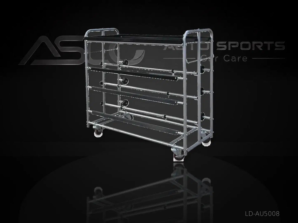 Mobile Multi-Level Automotive Workshop Rack - LD-AU5008 - AUTO SPORTS CAR CARE