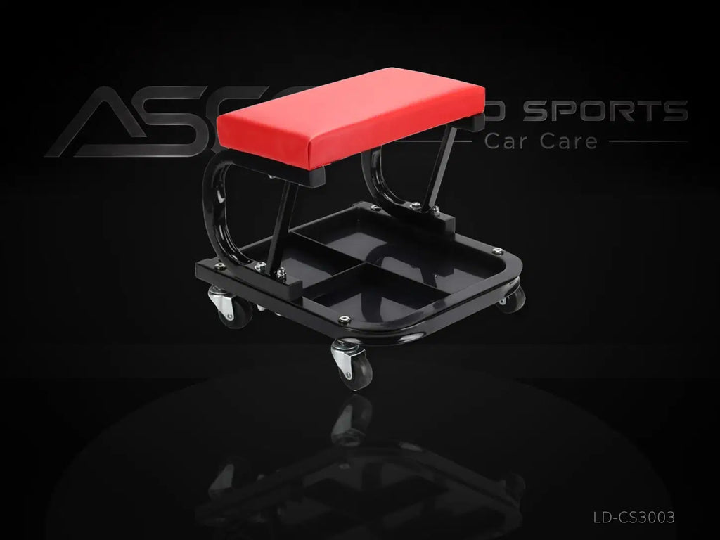 Rolling Workshop Seat with Tool Tray - LD-CS3003 - AUTO SPORTS CAR CARE