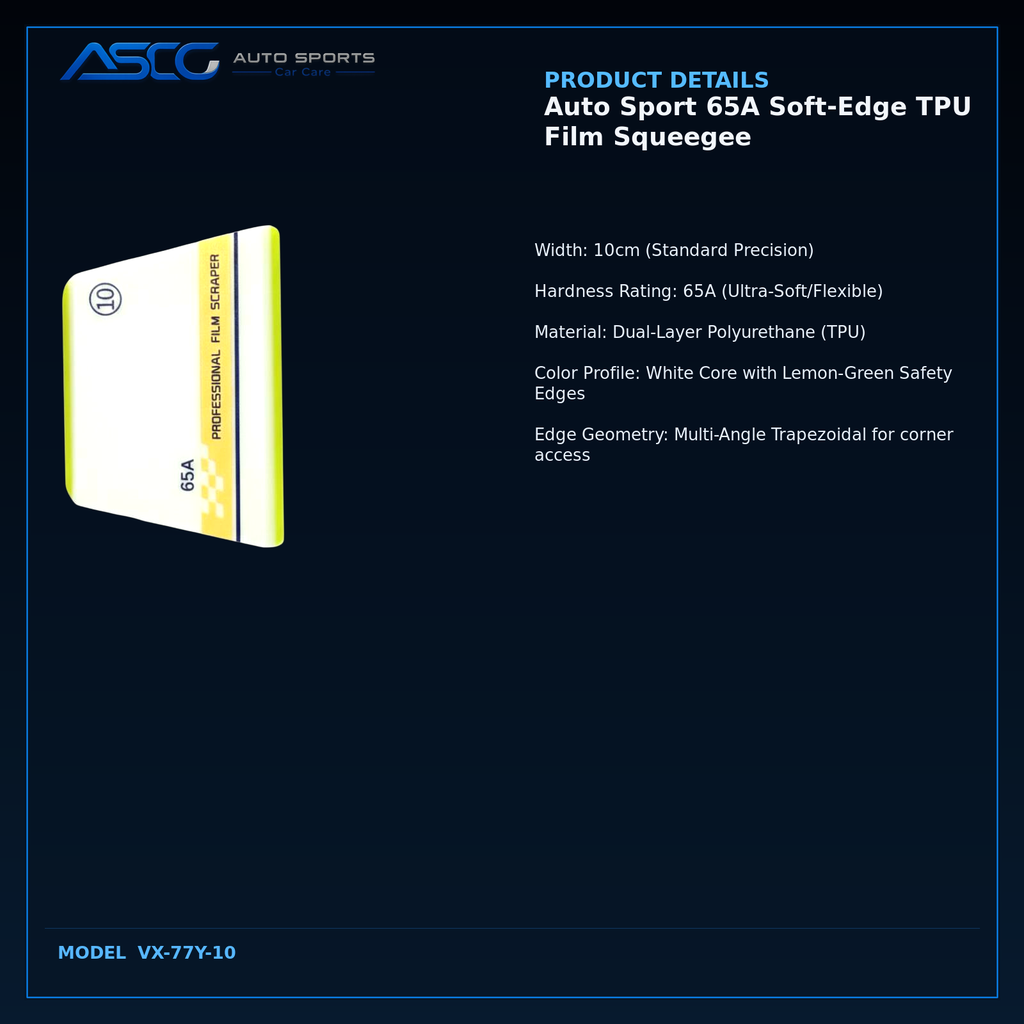 Auto Sport 65A Soft-Edge TPU Film Squeegee – Auto Sport | AUTO SPORTS CAR CARE (view 3)