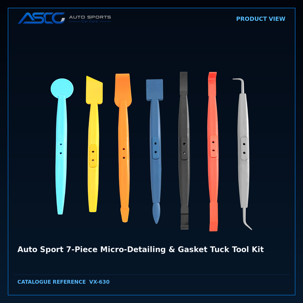 Auto Sport 7-Piece Micro-Detailing & Gasket Tuck Tool Kit – Auto Sport | AUTO SPORTS CAR CARE (view 2)