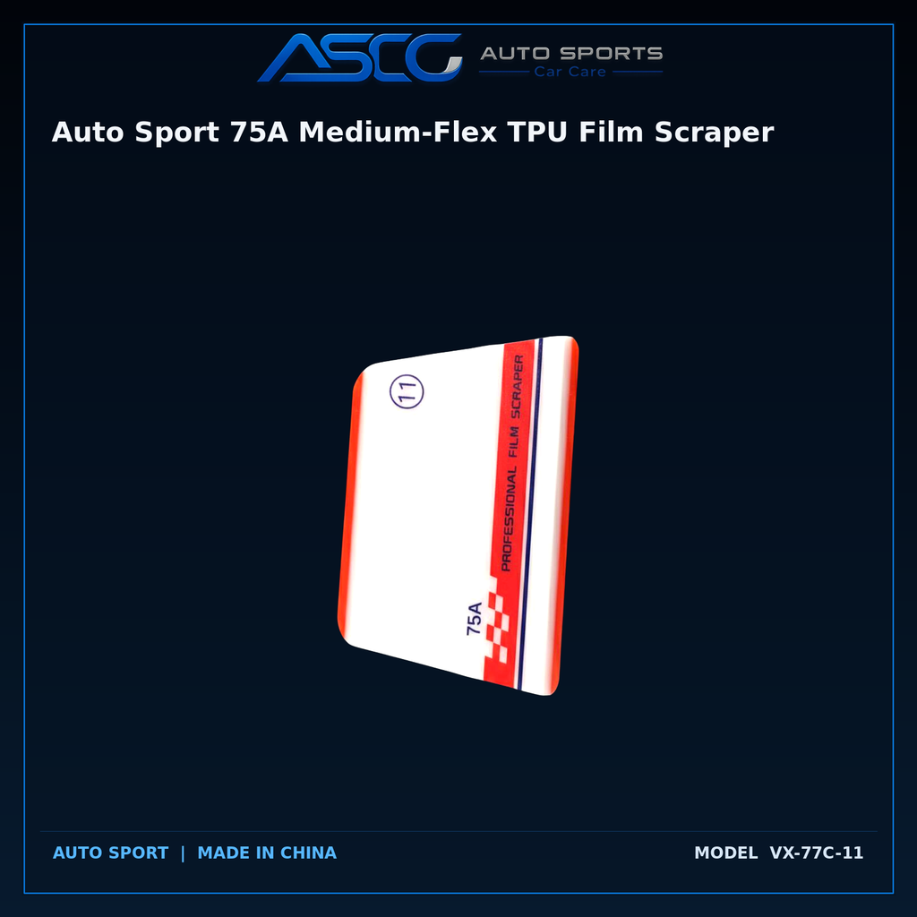 Auto Sport 75A Medium-Flex TPU Film Scraper – Auto Sport | AUTO SPORTS CAR CARE