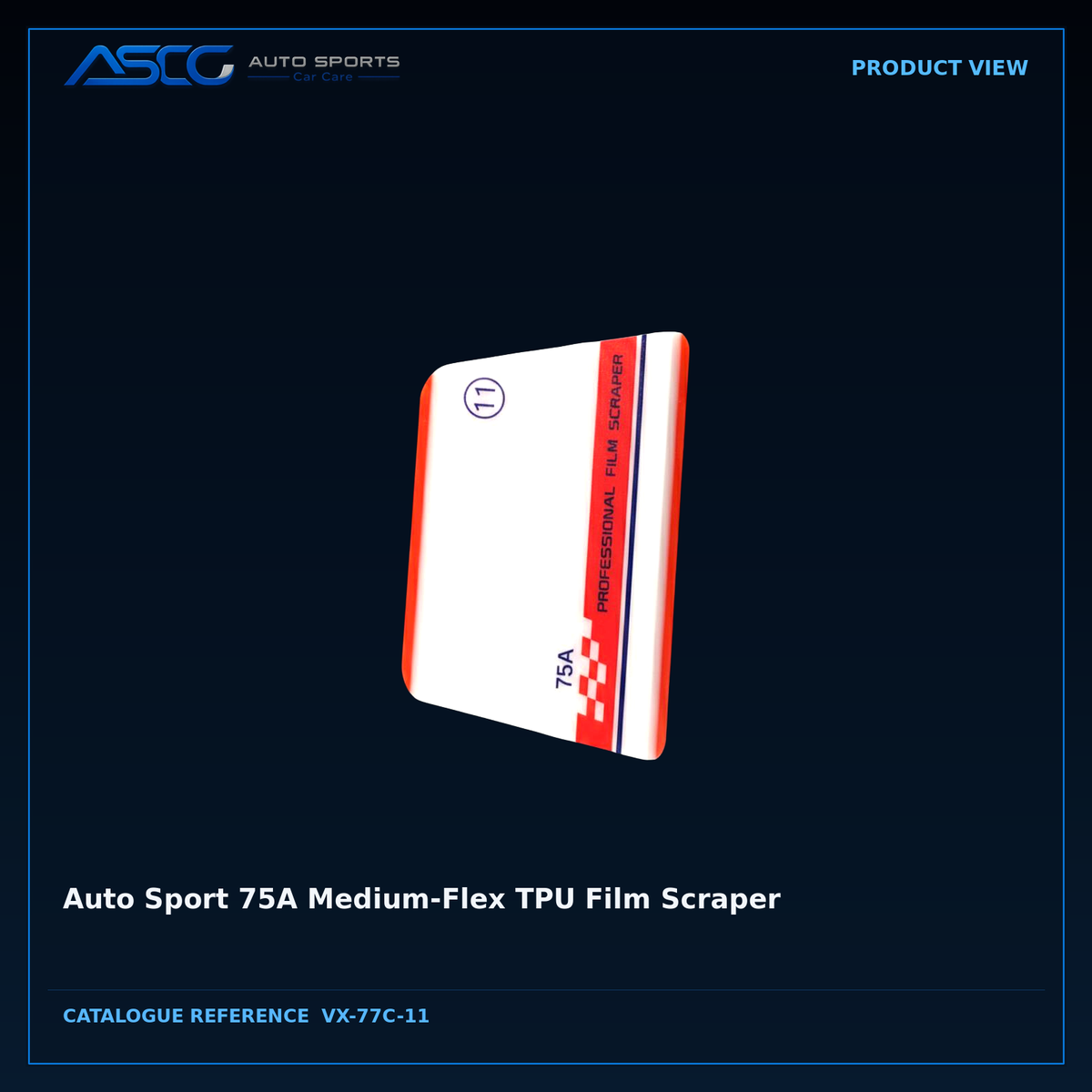Auto Sport 75A Medium-Flex TPU Film Scraper – Auto Sport | AUTO SPORTS CAR CARE (view 2)