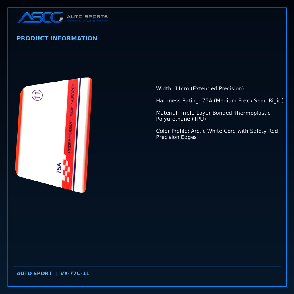 Auto Sport 75A Medium-Flex TPU Film Scraper – Auto Sport | AUTO SPORTS CAR CARE (view 5)
