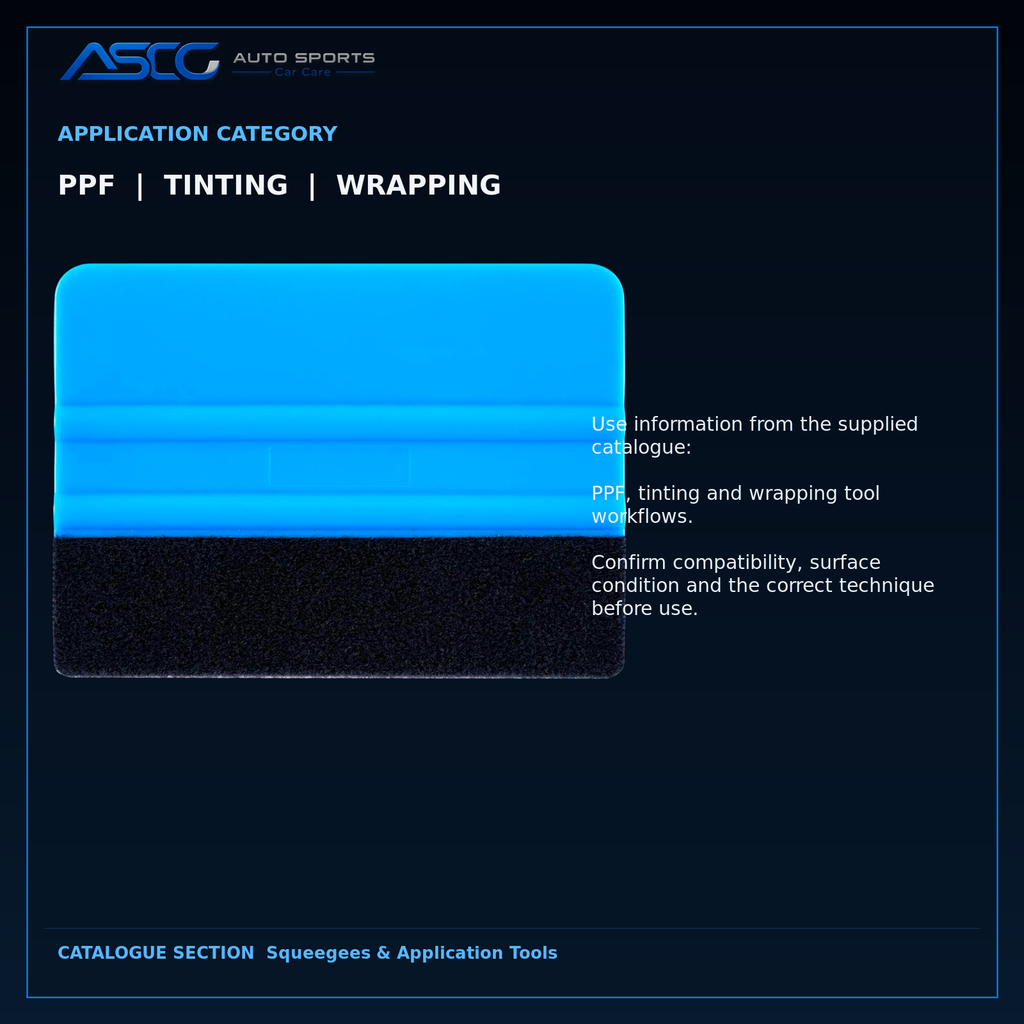 Auto Sport Felt-Edge Applicator Squeegee – Auto Sport | AUTO SPORTS CAR CARE (view 4)