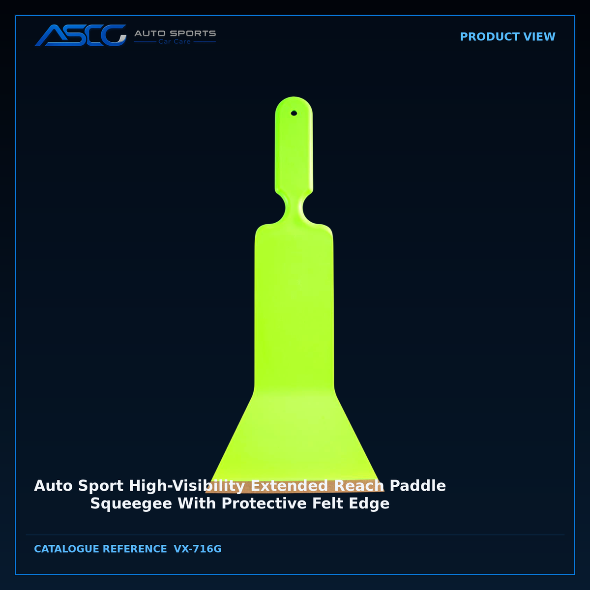 Auto Sport High-Visibility Extended Reach Paddle Squeegee With Protective Felt Edge – Auto Sport | AUTO SPORTS CAR CARE (view 2)