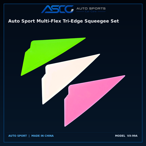 Auto Sport Multi-Flex Tri-Edge Squeegee Set – Auto Sport | AUTO SPORTS CAR CARE