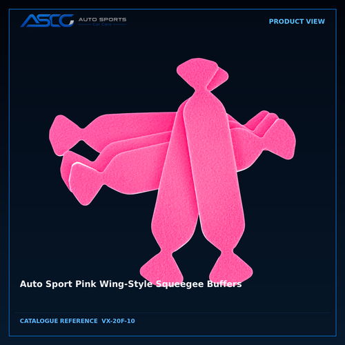 Auto Sport Pink Wing-Style Squeegee Buffers – Auto Sport | AUTO SPORTS CAR CARE (view 2)