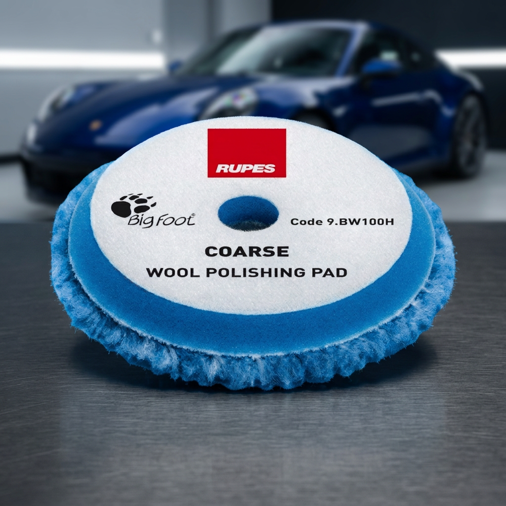 RUPES BLUE WOOL PAD COARSE 80/90MM