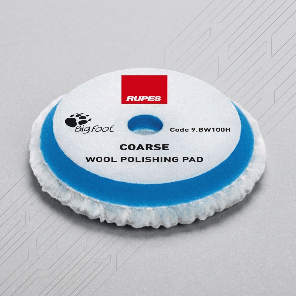 RUPES BLUE WOOL PAD COARSE 80/90MM