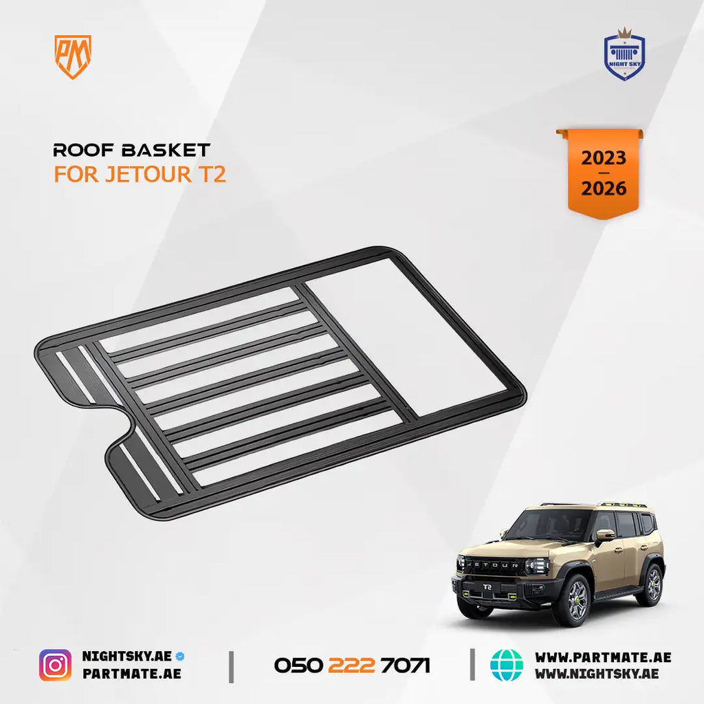 Jetour T2 full aluminium roof rack — original supplier image 2