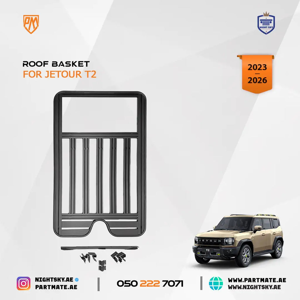 Jetour T2 full aluminium roof rack — original supplier image 3