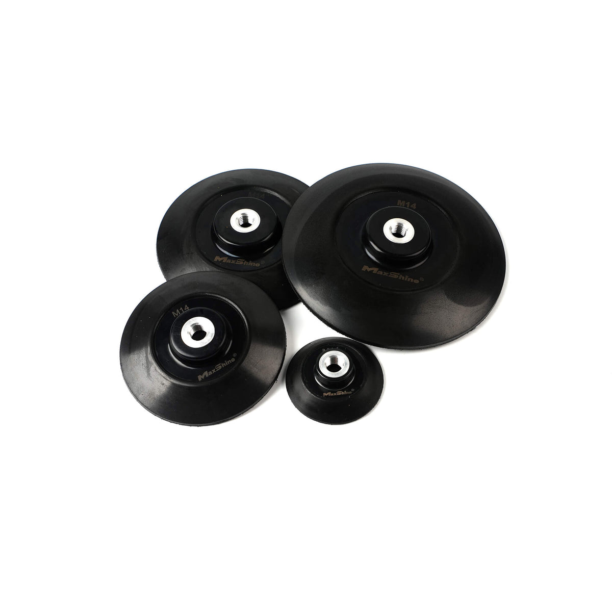 Official MaxShine 308 Series rotary backing pads, multiple diameters.