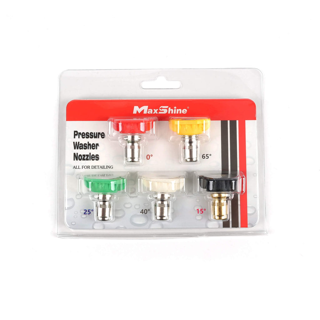 MaxShine 701202 Pressure Washer Nozzle Tips – 5 Spray Angles – MaxShine | AUTO SPORTS CAR CARE (view 5)