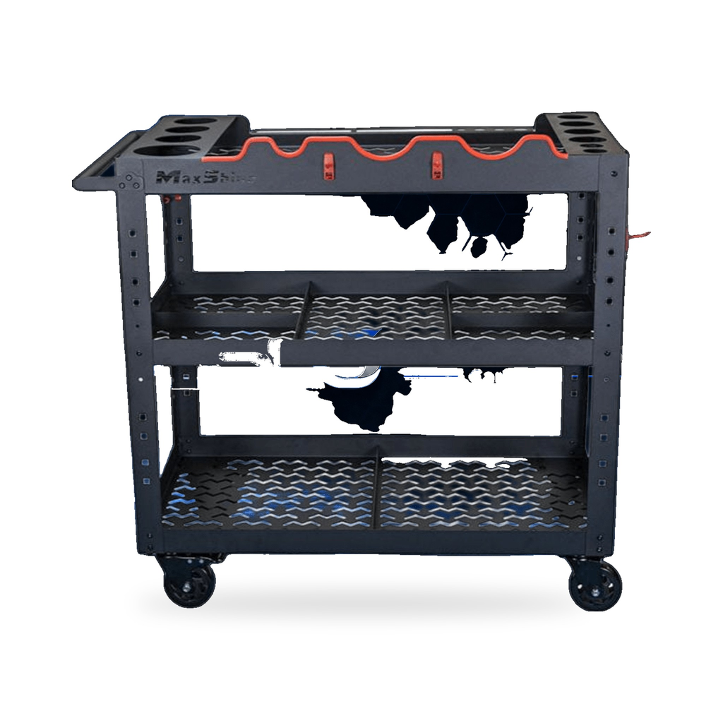 MaxShine 702316 Premium Steel Detailing Rolling Trolley – MaxShine | AUTO SPORTS CAR CARE