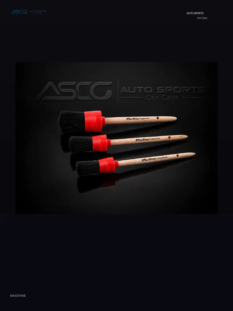 MaxShine Auto Detailing Brush Set – 3 Pieces, 704610 – MaxShine - AUTO SPORTS CAR CARE