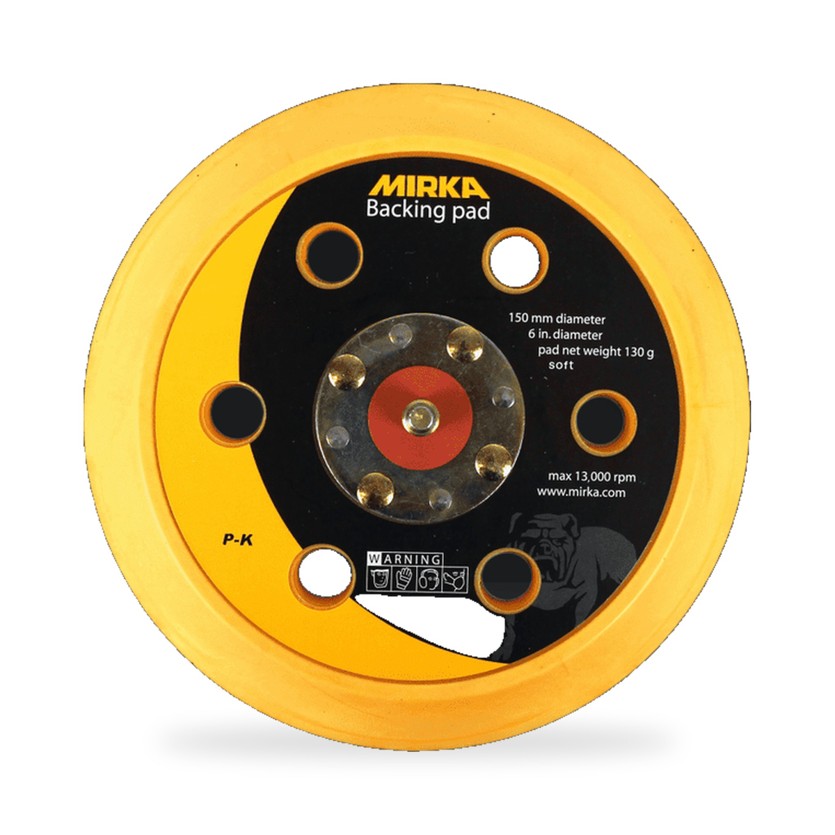 Mirka Backing Pad 150 mm 5/16 Grip 6H Soft – Mirka | AUTO SPORTS CAR CARE (view 2)