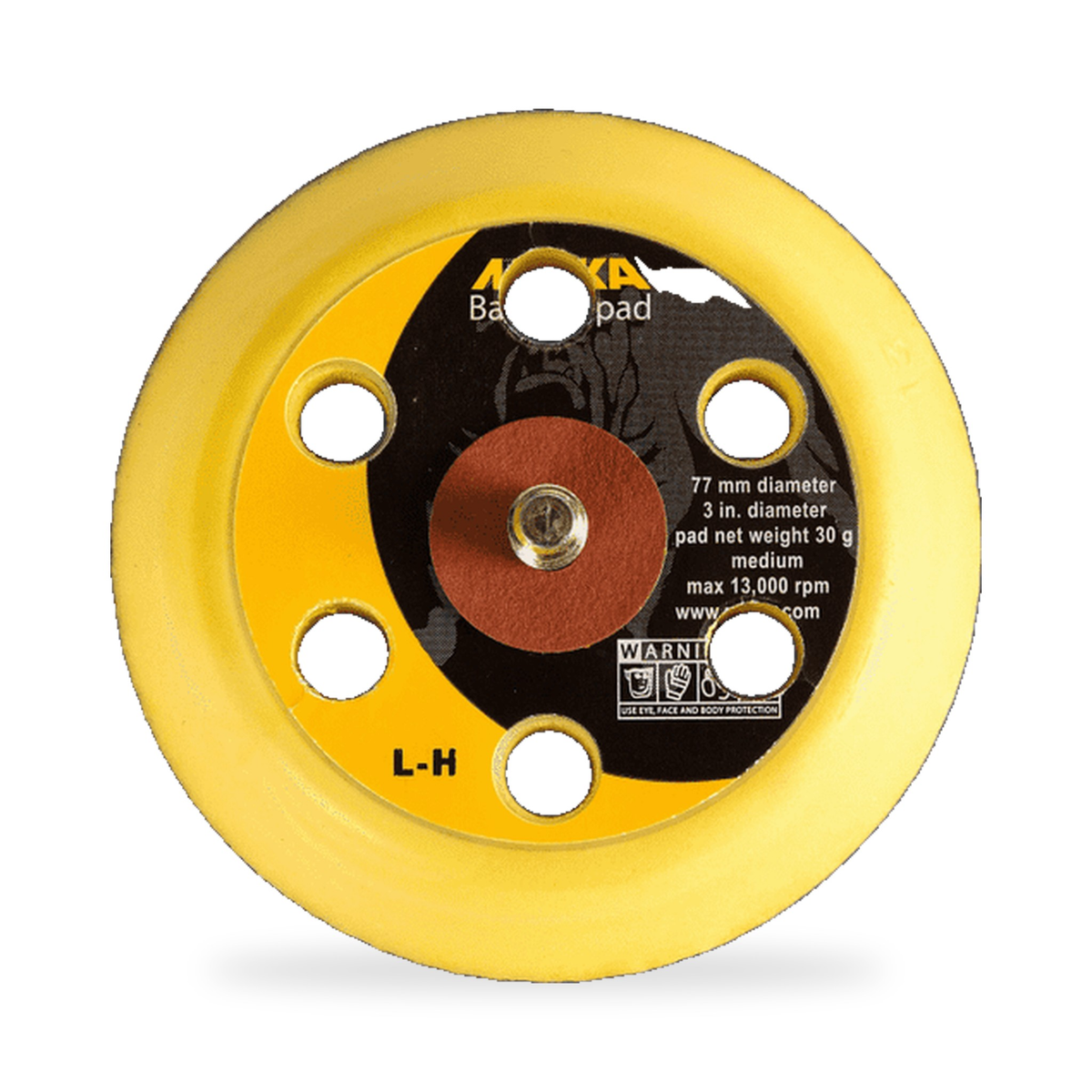 Mirka Backing Pad Ø77 mm 1/4 6H – Mirka | AUTO SPORTS CAR CARE (view 2)