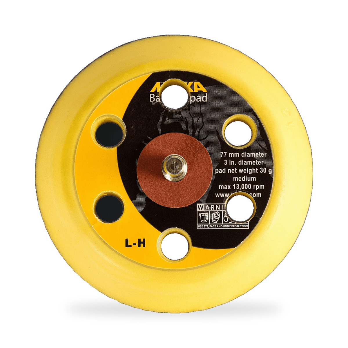 Mirka Backing Pad Ø77 mm 1/4 6H – Mirka | AUTO SPORTS CAR CARE (view 3)