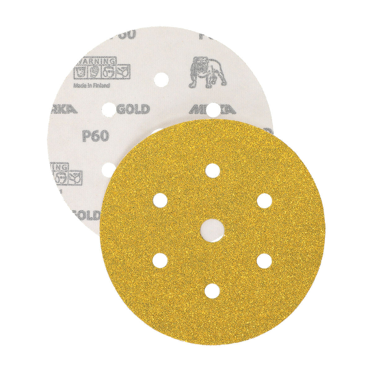 Mirka Gold Disc P320 – 100 pcs, 150 mm Grip, 7 Holes – Mirka | AUTO SPORTS CAR CARE (view 3)