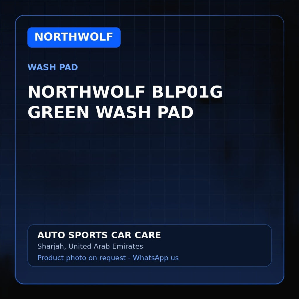 Northwolf BLP01G green wash pad, product image on dark background