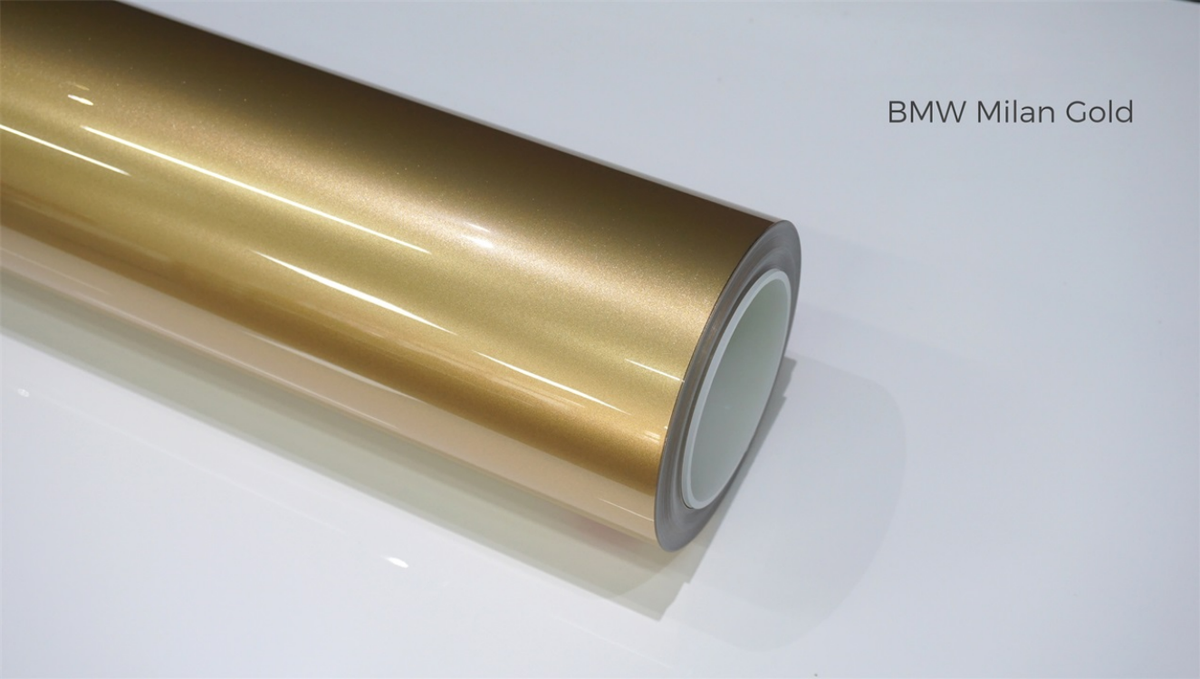 NEO PPF 008 BMW Milan Gold colour film sample