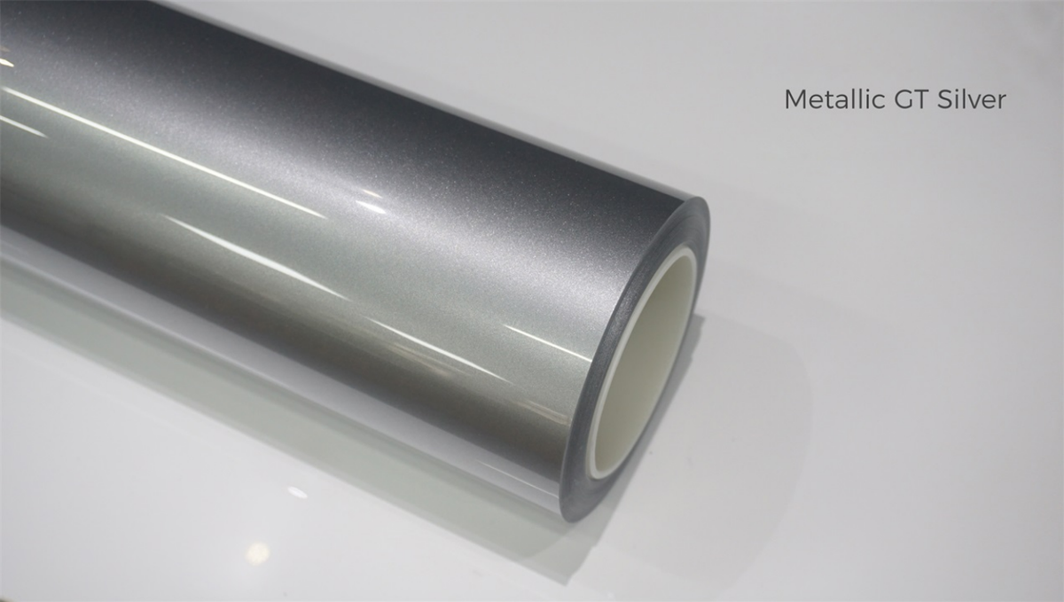 NEO PPF 007 Metallic GT Silver colour film sample