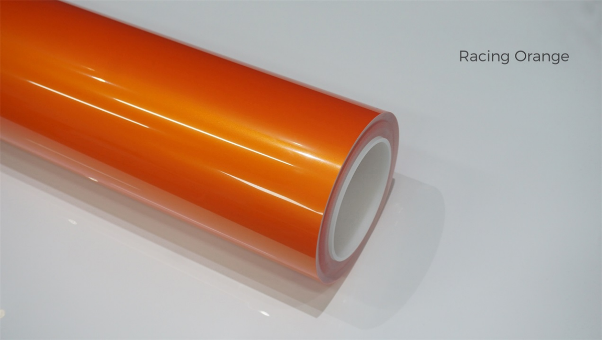 NEO PPF 009 Racing Orange colour film sample