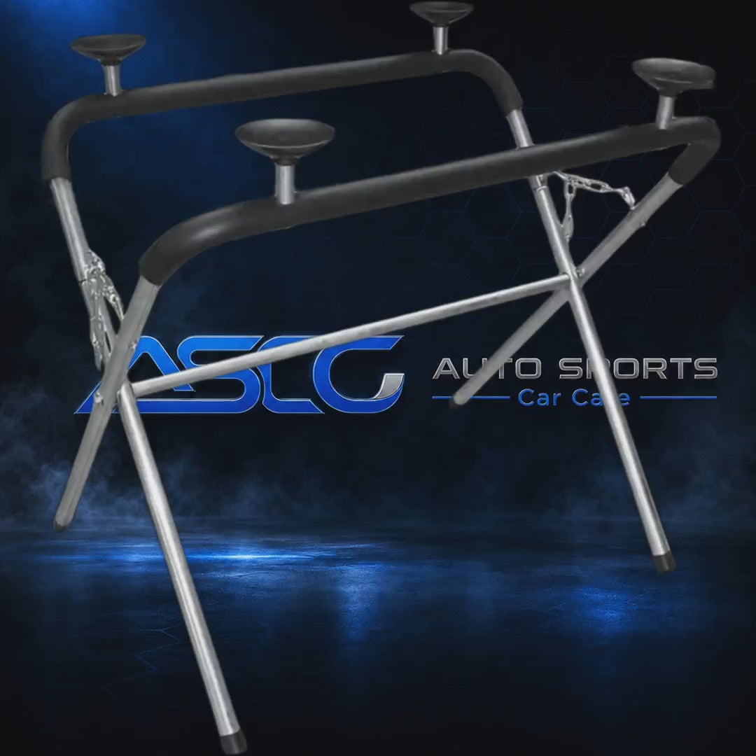 Folding Automotive Panel Support Stand - LD-AU4008 - product showcase video (AUTO SPORTS CAR CARE)