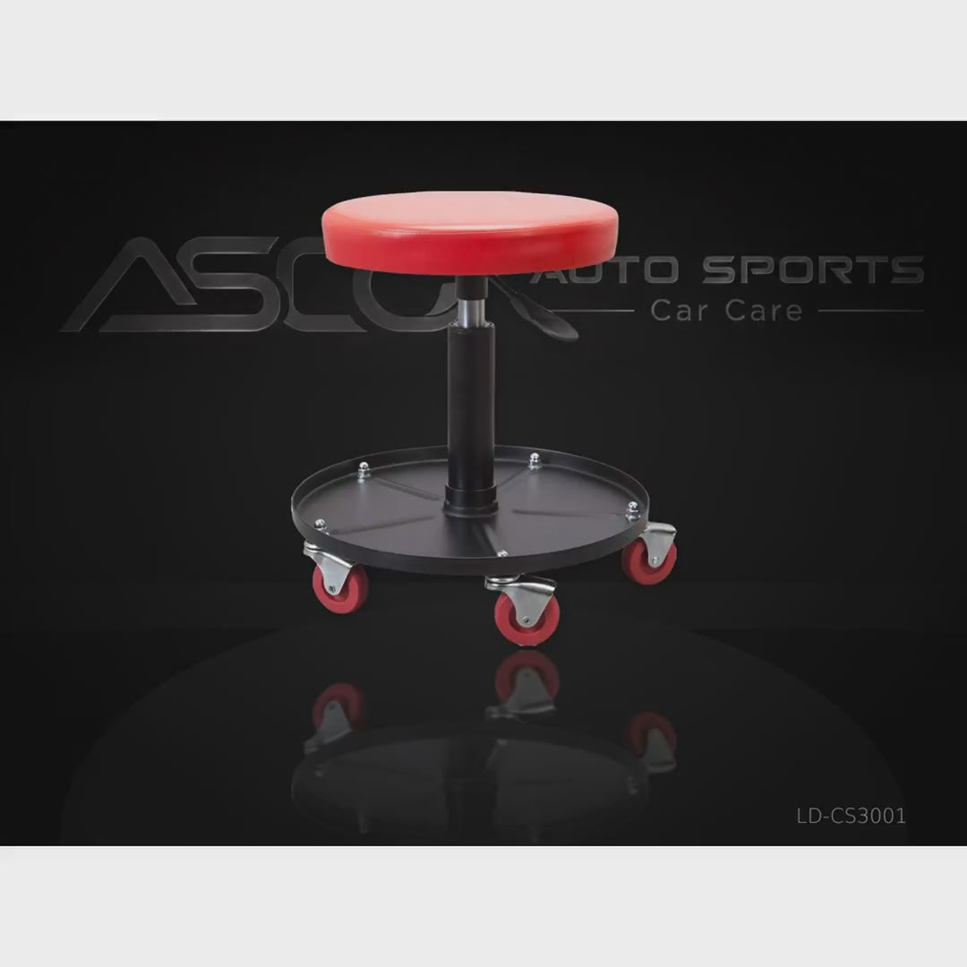 Rolling Workshop Stool - LD-CS3001 - product showcase video (AUTO SPORTS CAR CARE)