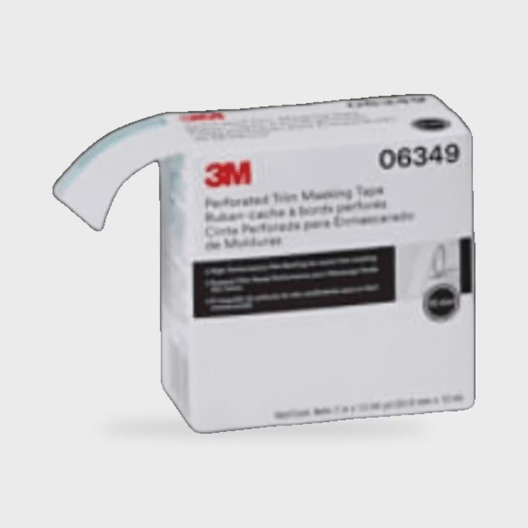 3M™ Perforated Trim Masking Tape 06349 – 50.8 mm x 10 m, 10 mm Hard Band - product showcase video (3M) | AUTO SPORTS CAR CARE