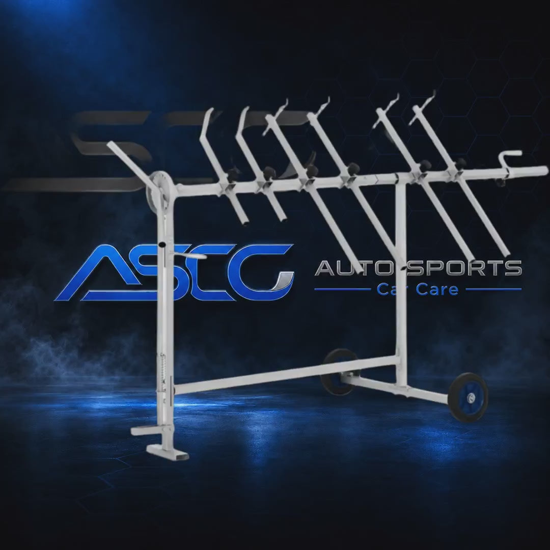 Automotive Multi-Panel Painting Stand - LD-AU4010A - product showcase video (AUTO SPORTS CAR CARE)