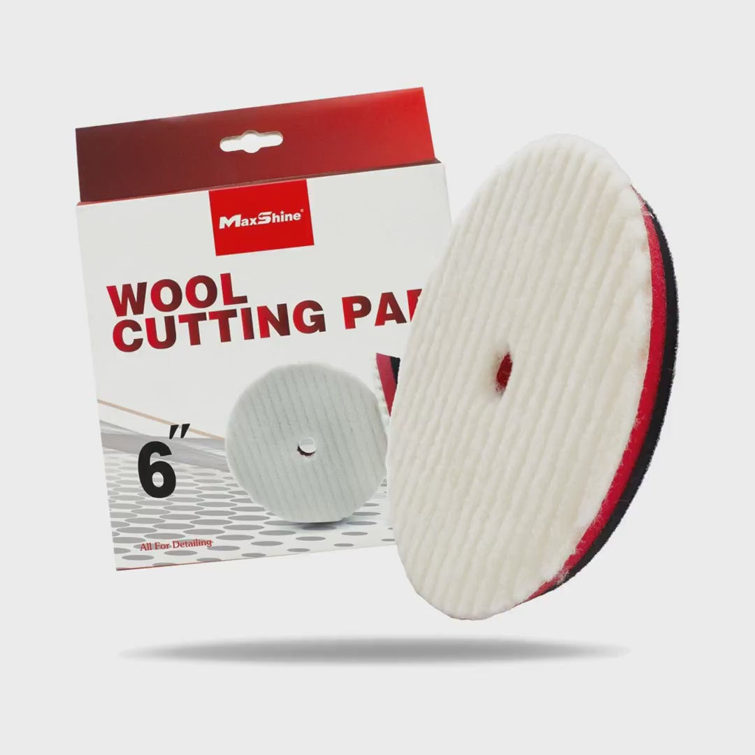 MaxShine RW Wool Cutting Pad - product showcase video (MaxShine) | AUTO SPORTS CAR CARE