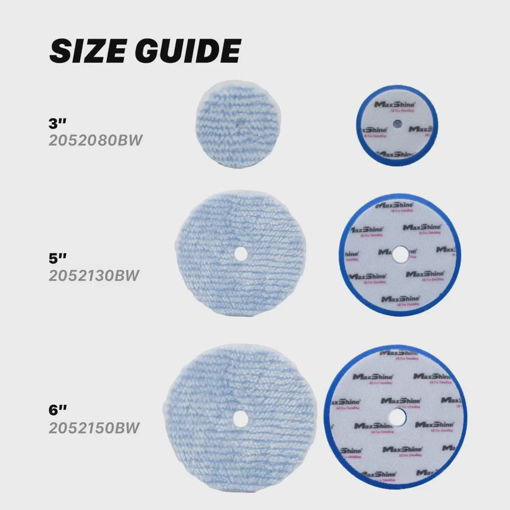 MaxShine Synthetic Wool Pad – 6 in, 2052150BW - product showcase video (MaxShine) | AUTO SPORTS CAR CARE