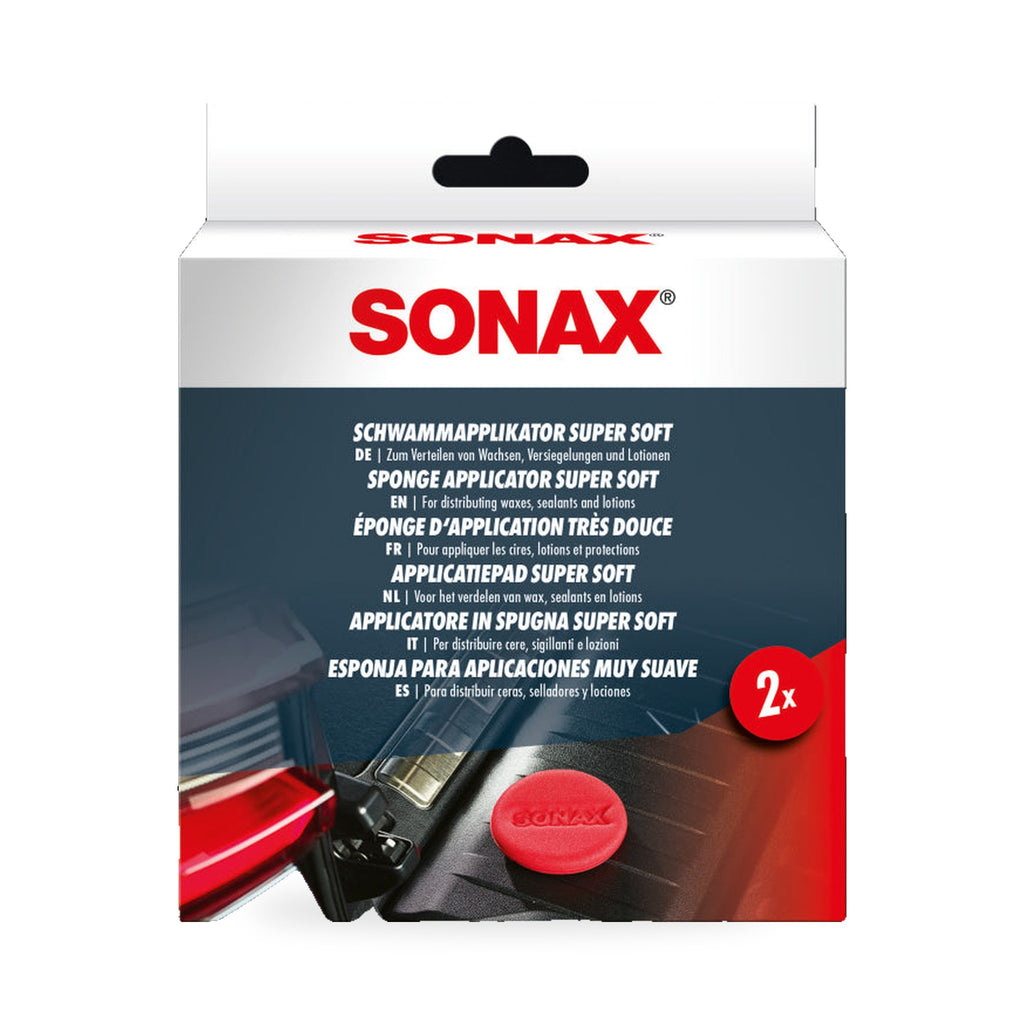 SONAX Sponge Applicator Super Soft – 04171410, 2 Pieces – SONAX | AUTO SPORTS CAR CARE