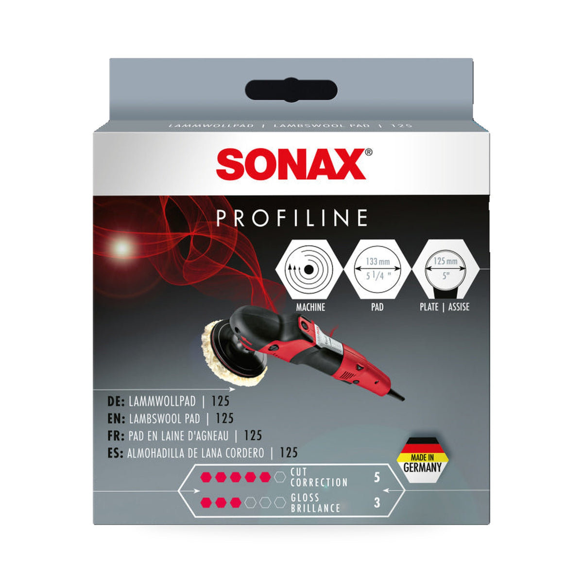 SONAX PROFILINE Lambswool Pad 125 – 04931410 – SONAX | AUTO SPORTS CAR CARE